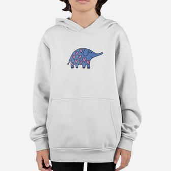 Cute Elephant For Kids Boys Girls Toddlers Youth Hoodie - Seseable