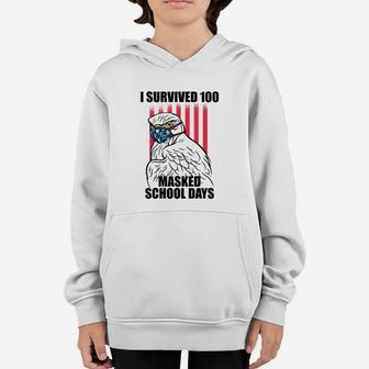 I Survived 100 Masked School Days Shirt Student Teacher Youth Hoodie - Seseable