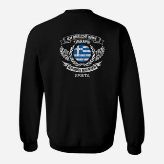 Exklusives Kreta Therapie Retro Sweatshirt - Seseable