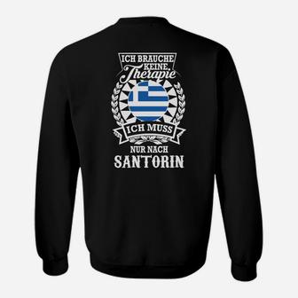Griechenland-inspiriertes Sweatshirt Santorini-Therapie, Urlaubsstimmung Tee - Seseable