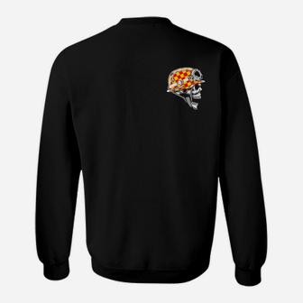Mexikanisches Totenkopf Sweatshirt für Herren, Schwarzes Design - Seseable