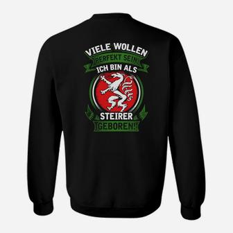 Schwarzes Sweatshirt für Herren, Steiermark-Stolz & Wappen - Seseable