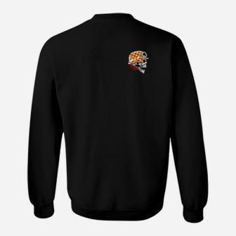 Schwarzes Sweatshirt mit Grafikdruck hinten, Modisches Herren Design - Seseable