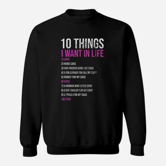10 Things I Want In My Life Sweatshirt - Thegiftio UK