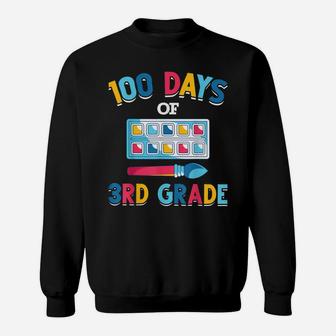 100 Days Of 3Rd Grade Funny Student Gift 100 Days Of School Sweatshirt | Crazezy DE