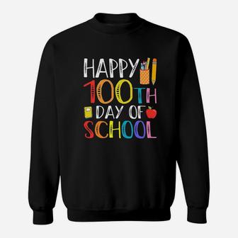 100 Days Of School Teacher And Student Sweatshirt | Crazezy AU