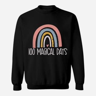 100 Magical Days 100 Days Of School Rainbow Magical Learning Sweatshirt | Crazezy AU