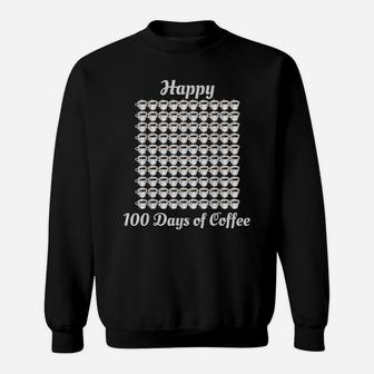 100Th Day Of School Funny Gift Cute 100 Coffee Cup Teacher Sweatshirt | Crazezy