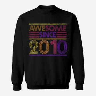 10Th Birthday Gifts Boys Girls - Awesome Since 2010 Sweatshirt | Crazezy CA