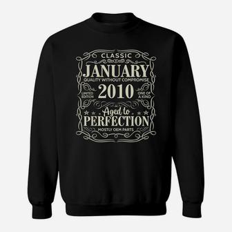 12Th Birthday Gift Perfection Aged January 2010 12 Years Old Sweatshirt | Crazezy AU
