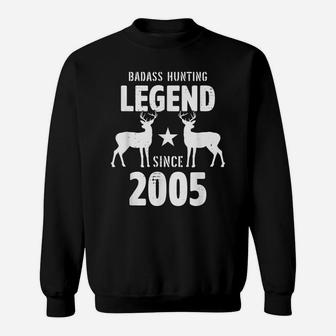16 Year Old Boy 2005 Girl Hunter Hunting Gifts For Birthday Sweatshirt | Crazezy UK