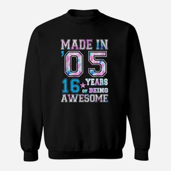 16Th Birthday Born In 2005 Sweatshirt | Crazezy AU