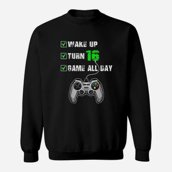 16Th Birthday Gamer Sweatshirt | Crazezy