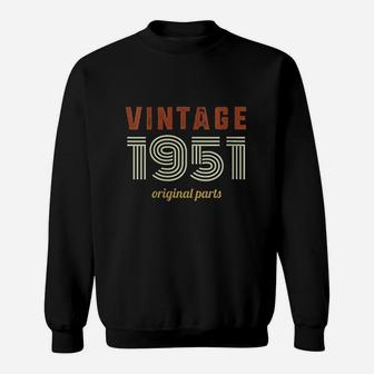1951 Vintage Retro Men Women Years Old Birthday Gift Sweatshirt | Crazezy DE