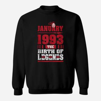1993 The Birth Of Legends 27 Years Old 27Th Birthday Gifts Sweatshirt | Crazezy CA