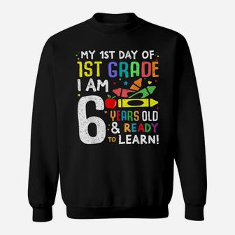 1St Grade Back To First Day Of School Shirt Boys Girls Gift Sweatshirt | Crazezy AU