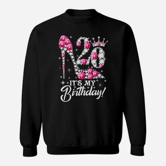 20 Years Old It's My 20Th Birthday Funny Pink Diamond Shoes Sweatshirt | Crazezy AU