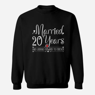 20 Years Wedding Anniversary Gifts For Her Sweatshirt | Crazezy