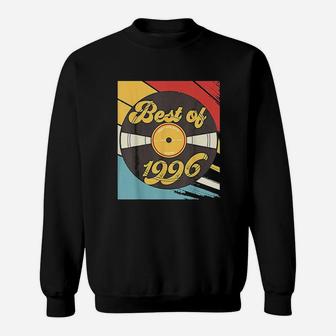 25Th Birthday Record Vintage 1996 Sweatshirt | Crazezy AU