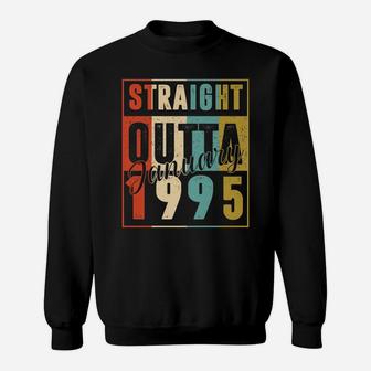 26 Years Old Retro Birthday Gift Straight Outta January 1995 Sweatshirt | Crazezy