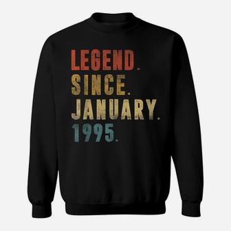 27 Year Old Gifts Legend Since January 1995 27Th Birthday Sweatshirt | Crazezy