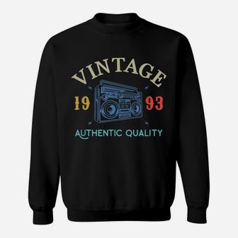 27 Years Old 1993 Vintage 27Th Birthday Anniversary Gift Sweatshirt | Crazezy