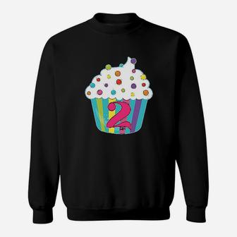 2Nd Birthday Cupcake Sweatshirt | Crazezy