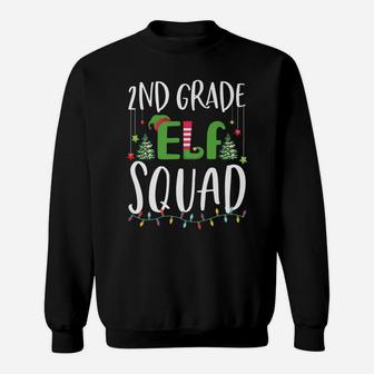 2Nd Grade Elf Squad Funny Teacher And Student Christmas Gift Sweatshirt | Crazezy