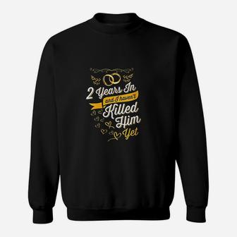 2Nd Wedding Anniversary Sweatshirt | Crazezy