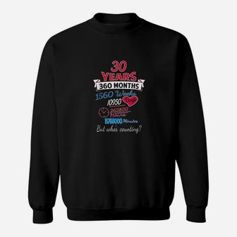 30th Wedding Anniversary Gift 30 Years Sweatshirt - Thegiftio UK