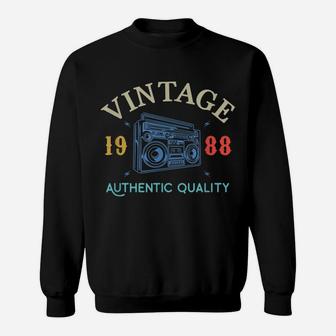 31 Years Old 1988 Vintage 31St Birthday Anniversary Gift Sweatshirt | Crazezy