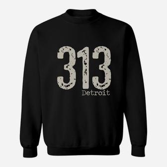 313 Detroit Area Code Sweatshirt - Thegiftio UK