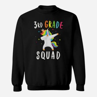 3Rd Grade Squad Unicorn Third Grade Teacher Sweatshirt | Crazezy UK