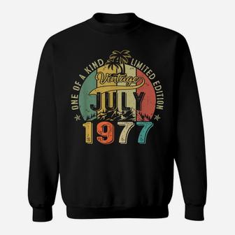 44Th Birthday Gift Men Women Legend Since July 1977 Sweatshirt | Crazezy AU