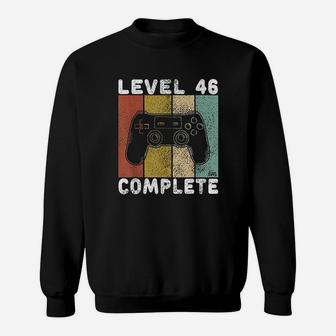 46Th Birthday Men Gaming Level 46 Complete Sweatshirt | Crazezy UK