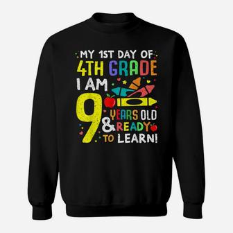 4Th Grade Back To First Day Of School Shirt Boys Girl Gift Sweatshirt | Crazezy CA