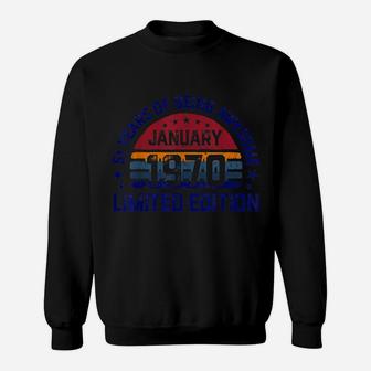 51 Years Old, Vintage 51St Birthday, Made In January 1970 Sweatshirt | Crazezy UK
