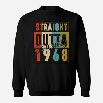 53 Years Old Retro Birthday Gift Straight Outta January 1968 Sweatshirt Sweatshirt | Crazezy CA