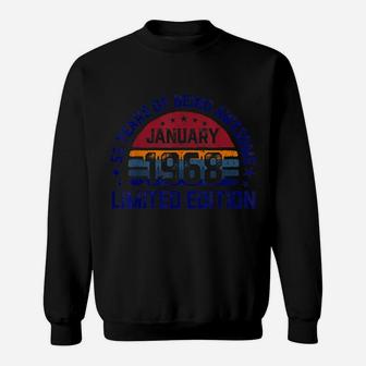 53 Years Old, Vintage 53Rd Birthday, Made In January 1968 Sweatshirt | Crazezy
