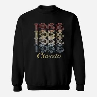 55Th Birthday Retro Birthday 1966 Classic Sweatshirt | Crazezy
