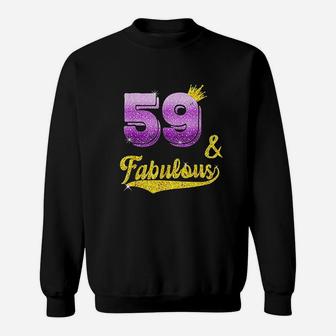 59 And Fabulous 59 Years Old Gift Sweatshirt - Thegiftio UK
