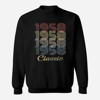 63Rd Birthday 1958 Classic Sweatshirt | Crazezy