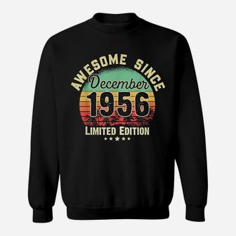 65Th Birthday Gift 65 Years Old Awesome Since December 1956 Sweatshirt | Crazezy AU