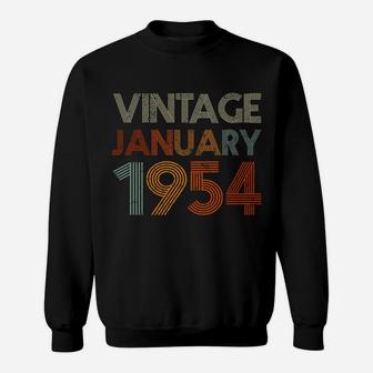 67 Years Old Retro Birthday Gift Vintage January 1954 Sweatshirt | Crazezy CA