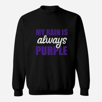 80S My Rain Is Always Purple Fun Music Sweatshirt | Crazezy CA