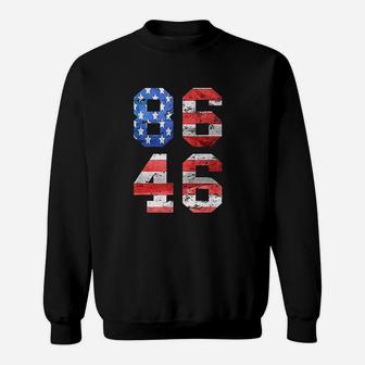 86 46 Distressed Us Flag Sweatshirt | Crazezy