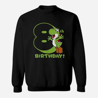 8Th Birthday Dinosaur Sweatshirt | Crazezy