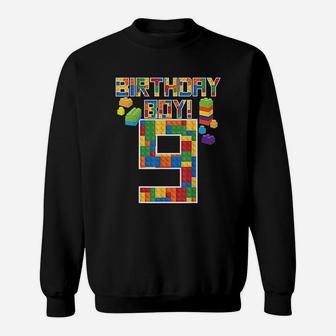 9Th Birthday Gift 9 Years Old Building Boys Sweatshirt | Crazezy DE