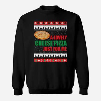 A Lovely Cheese Pizza Just For Kevin Funny Alone Home Sweatshirt Sweatshirt | Crazezy