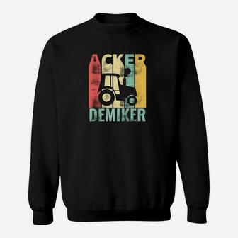Ackerdemiker Vintage Traktor Sweatshirt, Retro Design für Landwirte - Seseable